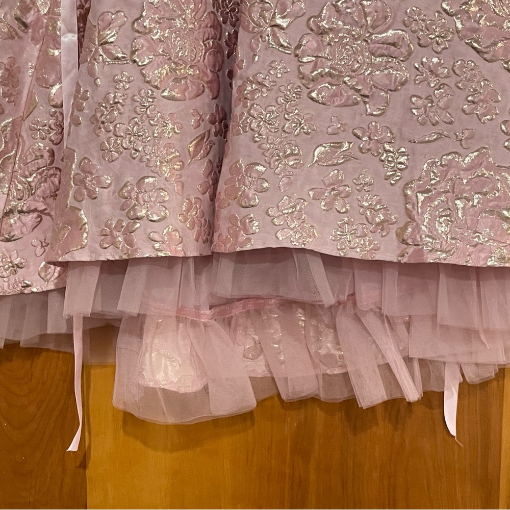 Rare Editions Pink Floral Formal Dress